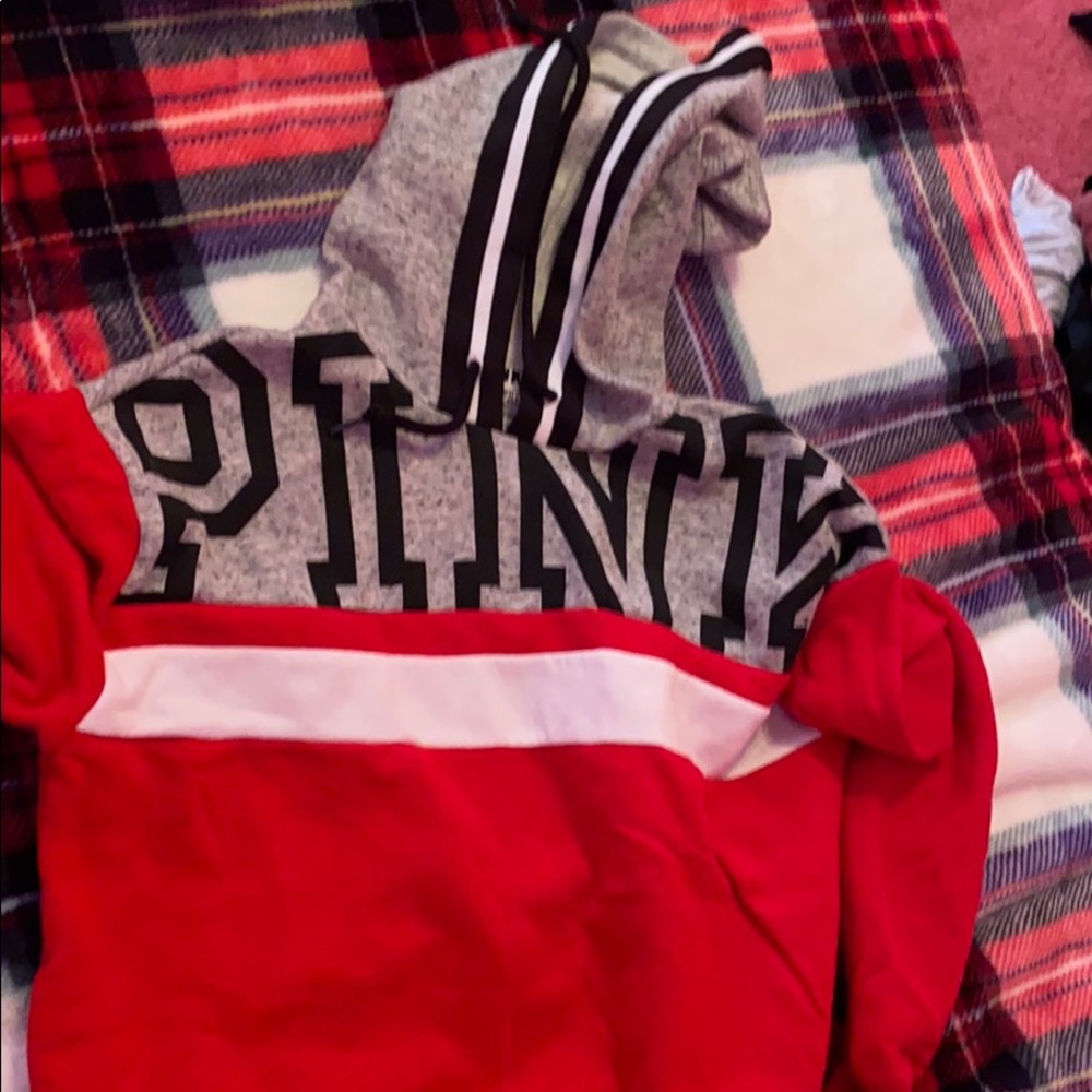 PINK logo hoodie